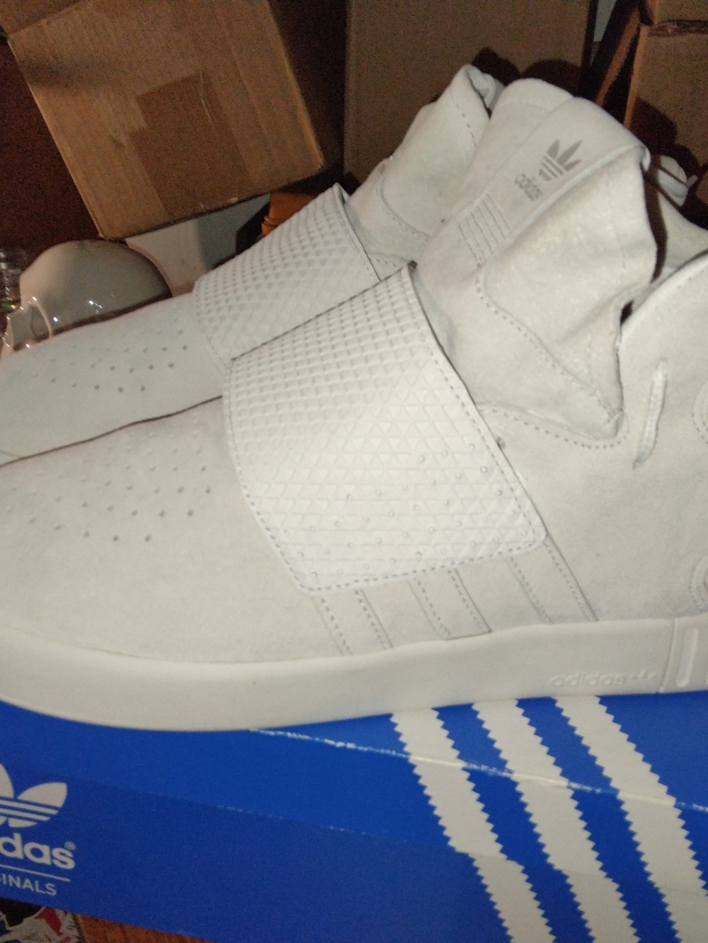 Adidas Tubular Invader Strap Bone White - 12